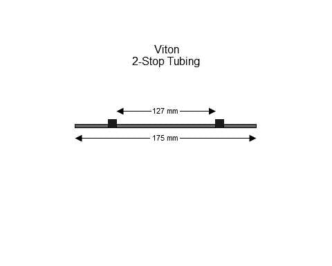 2-stop Viton Black-Black Pump Tubing