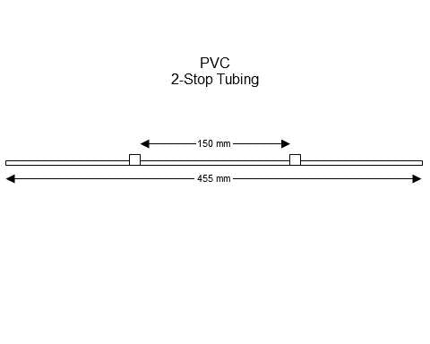 2-stop PVC White-White Pump Tubing