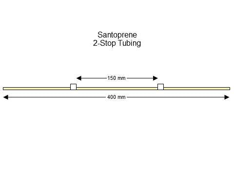 2-stop Santoprene White-White Pump Tubing