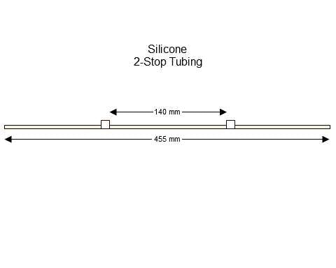 2-stop Silicone White-White Pump Tubing