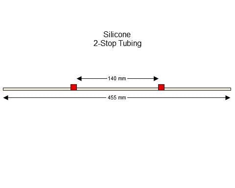 2-stop Silicone Red-Red Pump Tubing