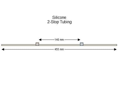 2-stop Silicone Grey-Grey Pump Tubing