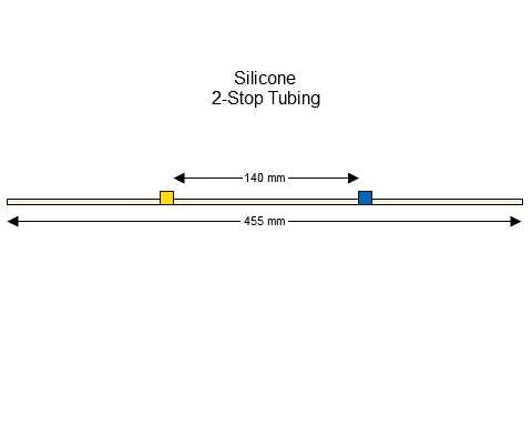 2-stop Silicone Yellow-Blue Pump Tubing