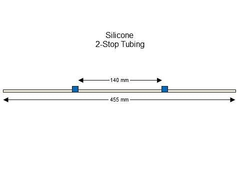 2-stop Silicone Blue-Blue Pump Tubing