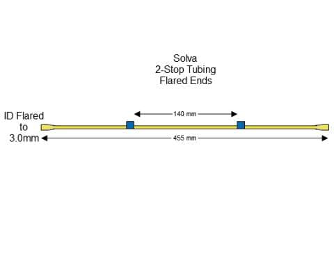 Flared 2-Stop Solva Blue-Blue Pump Tubing