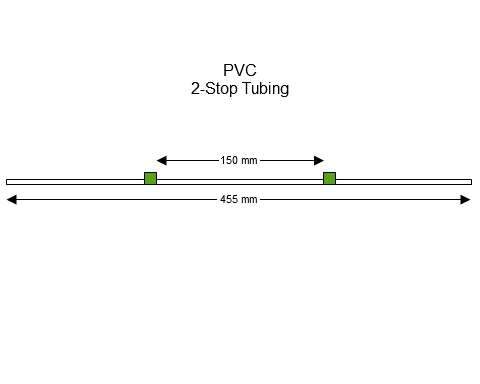 PGB Tubing, 2-stop PVC Green-Green