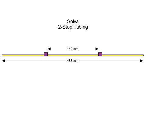 2-stop Solva Purple-Purple Pump Tubing
