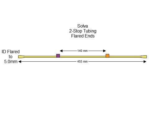 Flared 2-Stop Solva Purple-Orange Pump Tubing
