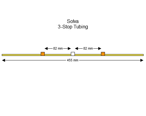 3-stop Solva Orange-White Pump Tubing