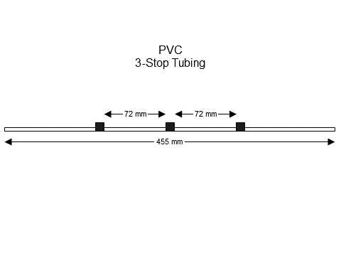 3-stop PVC Black-Black Pump Tubing
