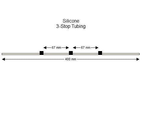 3-stop Silicone Black-Black Pump Tubing
