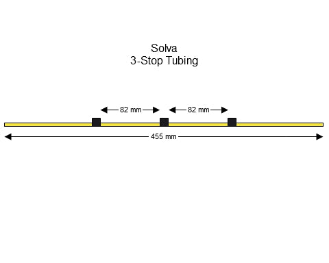 3-stop Solva Black-Black Pump Tubing