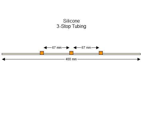 3-stop Silicone Orange-Orange Pump Tubing