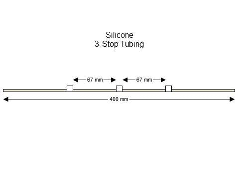 3-stop Silicone White-White Pump Tubing