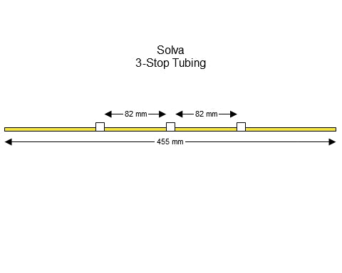3-stop Solva White-White Pump Tubing