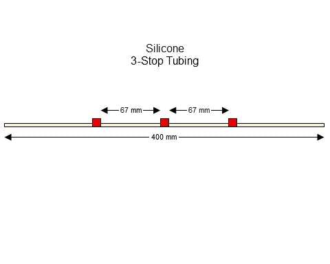 3-stop Silicone Red-Red Pump Tubing