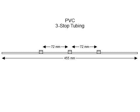 3-stop PVC Grey-Grey Pump Tubing