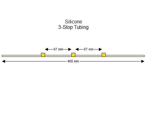 3-Stop Silicone Yellow-Yellow Pump Tubing