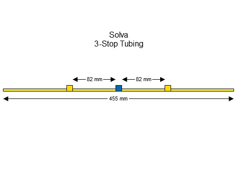 3-Stop Solva Yellow-Blue Pump Tubing