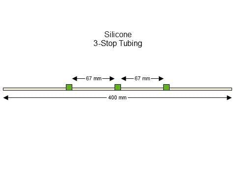 3-stop Silicone Green-Green Pump Tubing