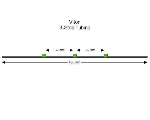 3-Stop Viton Green-Green Pump Tubing