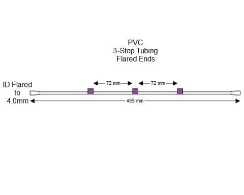 Flared 3-Stop PVC Purple-Purple Pump Tubing
