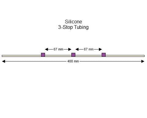 3-Stop Silicone Purple-Purple Pump Tubing