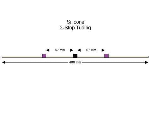 3-Stop Silicone Purple-Black Pump Tubing