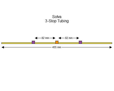 3-Stop Solva Purple-Orange Pump Tubing