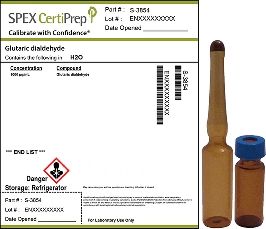 Glutaric dialdehyde, 1,000 &micro;g/mL Organic Standard, 1 mL