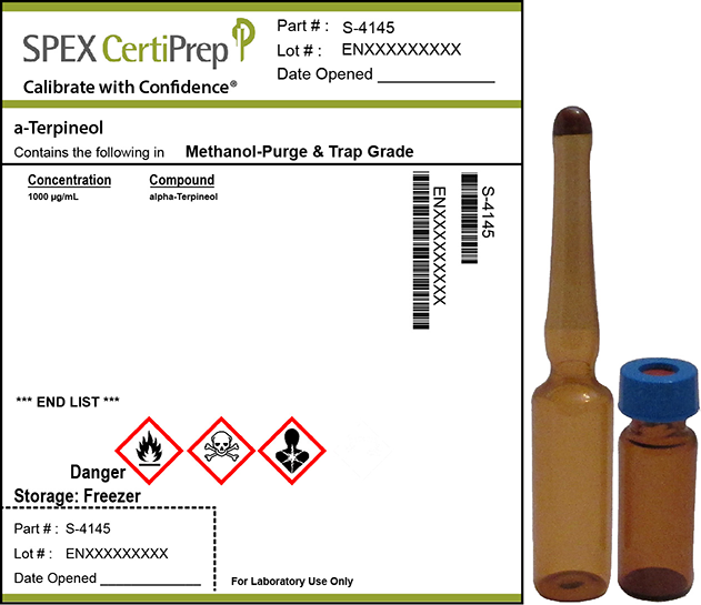 alpha-Terpineol Organic Standard, 1,000 &micro;g/mL
