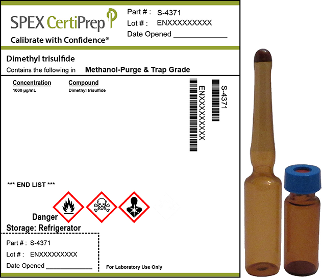 Dimethyl trisulfide, 1,000 &micro;g/mL Organic Standard, 1 mL