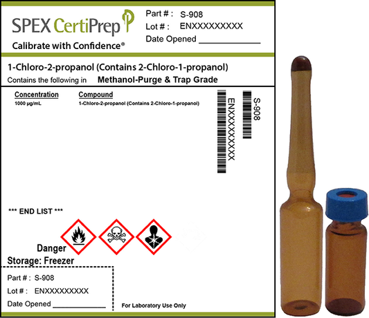 1-Chloro-2-propanol, 1,000 &micro;g/mL Organic Standard, 1 mL