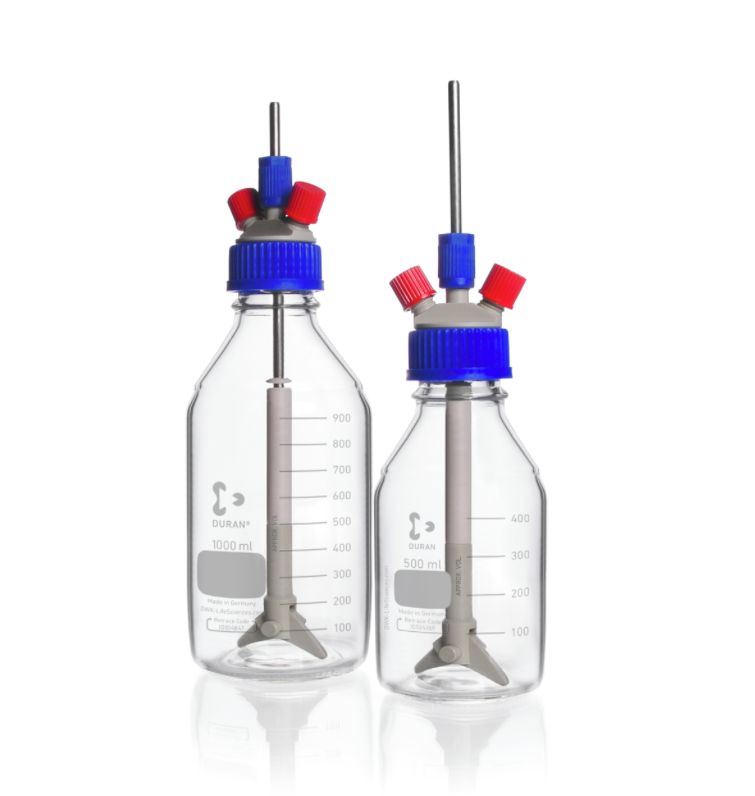 DURAN® Folding Magnetic Stirrer with Shaft, for GL 45 stirred bottle reactor