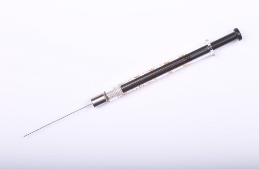 Hamilton 1 mL Shimadzu Syringe (200 °C), Glue Free Needle, 23 Gauge, Point Style 5