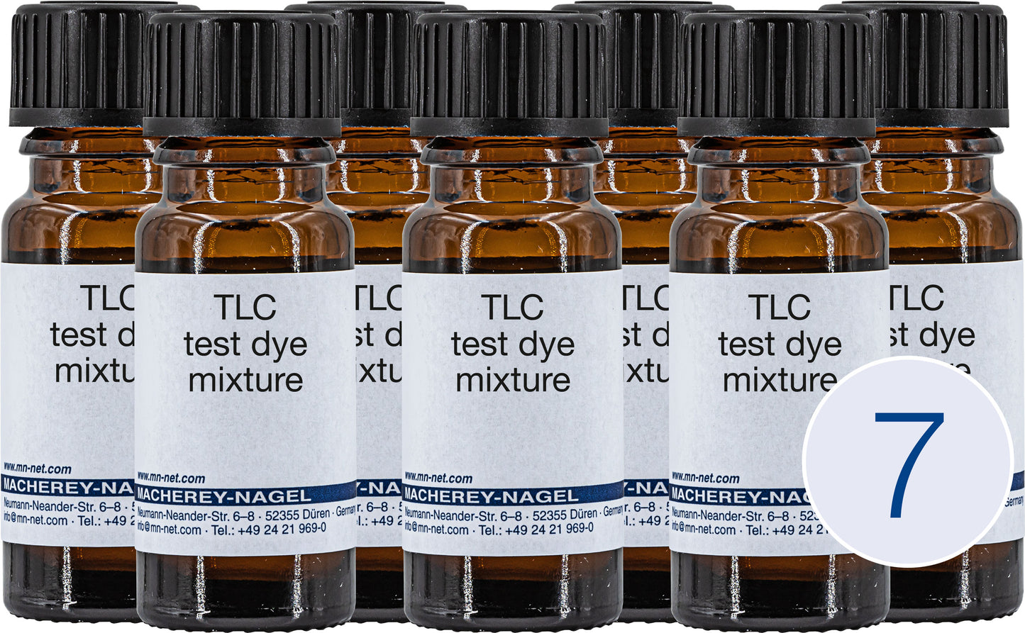 TLC test mixture for Micro-Set A, individual, food dyes