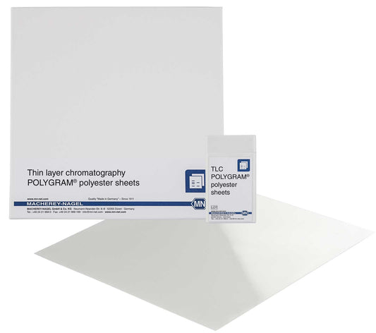 TLC polyester sheets, silica gel layer, POLYGRAM SIL G UV254, 5x20 cm