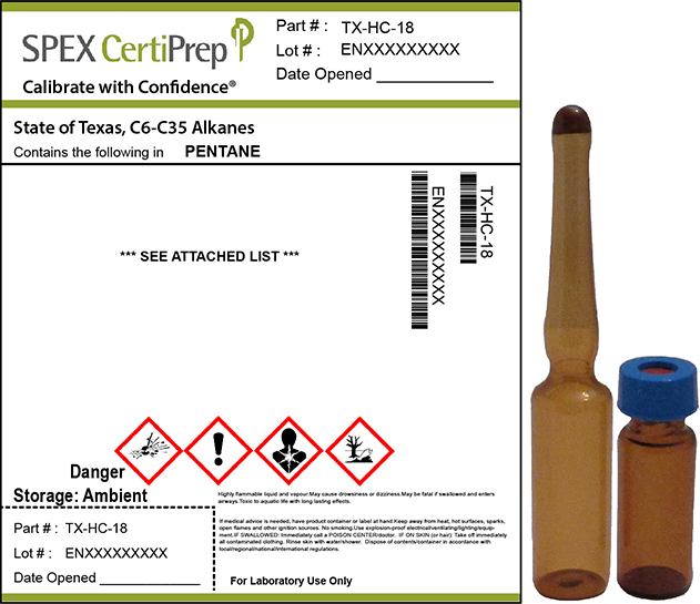 State of TX C6 through C35 Alkanes