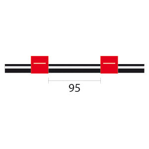 Finaprep 2-stop Viton Red-Red Pump Tubing (95mm between stops)