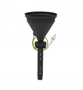 b.safe Funnel 180 with ball valve , G2“/TriSure 2“