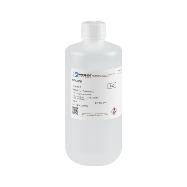 1000ug/mL ARSENIC (+3) 500mL