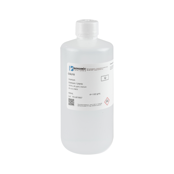 10,000ug/mL URANIUM 500mL