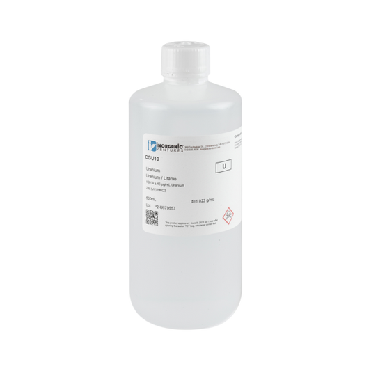 10,000ug/mL URANIUM 500mL