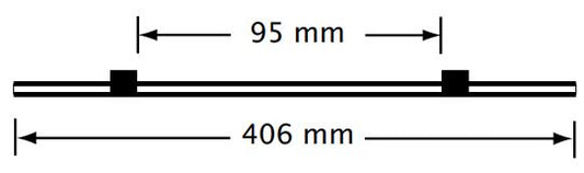 Finaprep 2-stop Santoprene Red-Red Pump Tubing (95mm between stops)