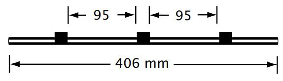 Finaprep 3-stop Santoprene Black-Black Pump Tubing (95mm between stops)