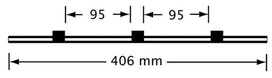 Finaprep 3-stop Santoprene Black-Black Pump Tubing (95mm between stops)