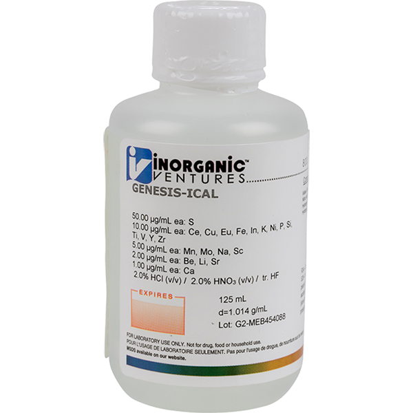 SPECTRO GENESIS ICAL STD,125mL
