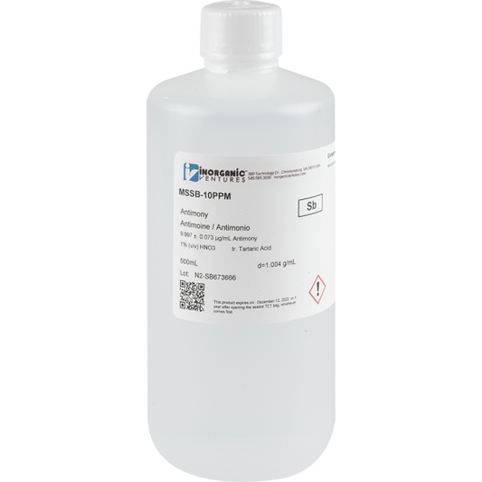 10ug/mL ANTIMONY 500mL