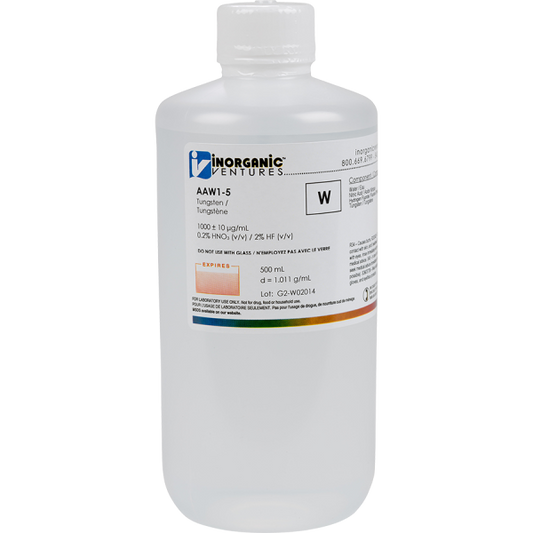 1000ug/mL TUNGSTEN 500mL for AA