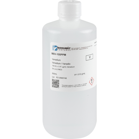 100ug/mL VANADIUM 500mL